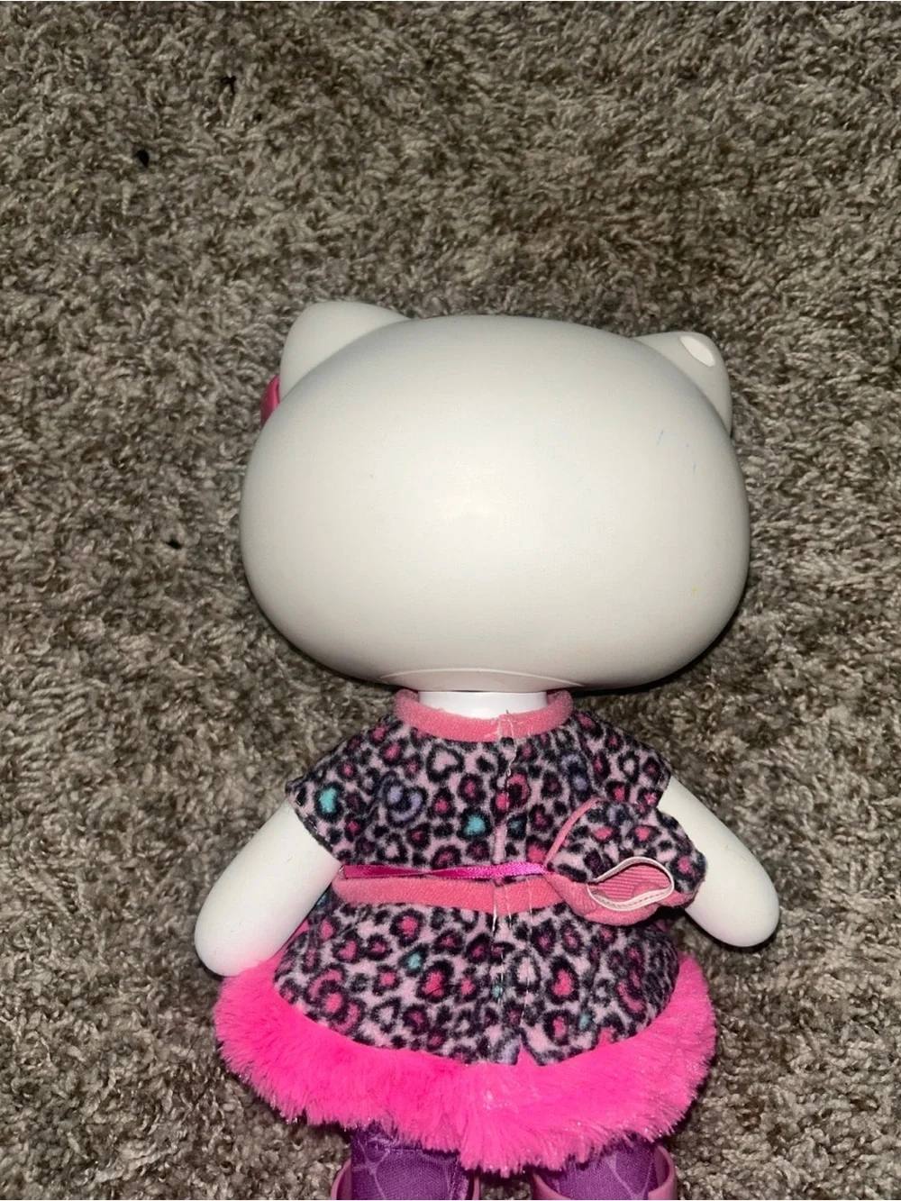 Hello Kitty Pink & White Plush Dress Doll with Bow